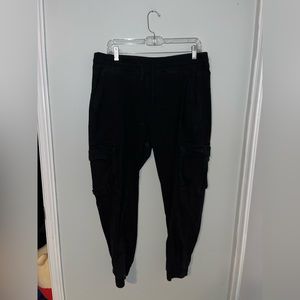 black cargo pants